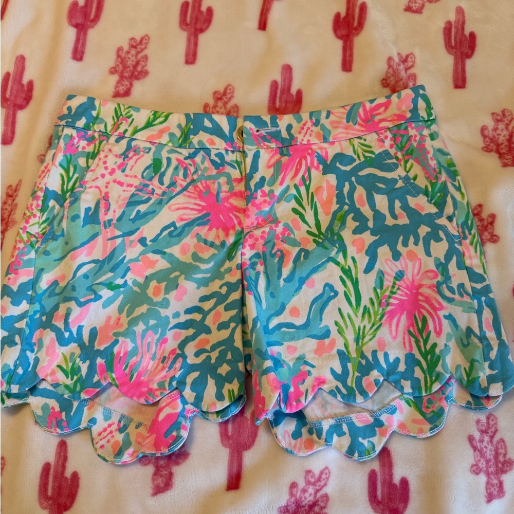 Lilly Pulitzer Multicolor Scalloped Shorts